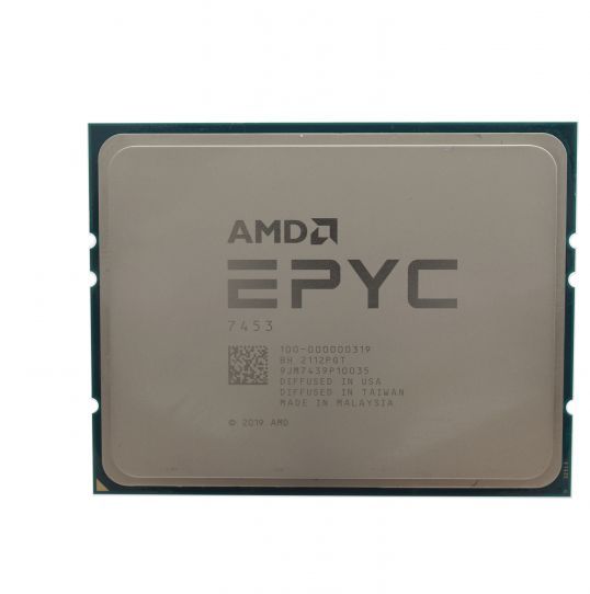 100-000000319.jpg 100-000000319 | AMD EPYC 7453 2.75GHz 28-Core 64MB L3 Socket Processor - Image 1