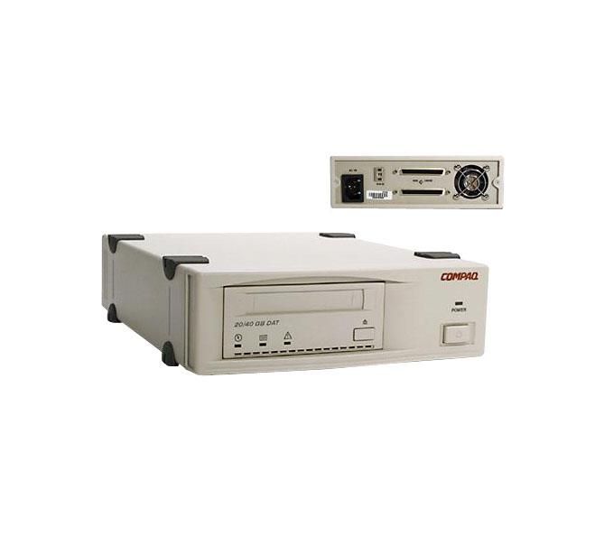 157770-b31.jpg 157770-B31 | HP 20/40GB DDS-4 (DAT) Ultra2 SCSI External Tape Drive (Opal color International) - Image 1