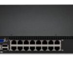 1754D1X | Lenovo GCM16 16-Ports 1GbE RJ-45 Rack-Mountable KVM Switch