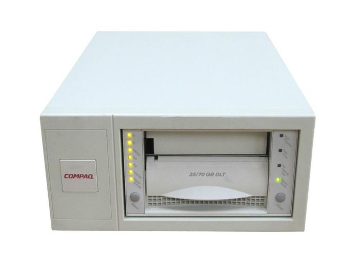 30-60085-13.jpg 30-60085-13 | HP SureStore 35GB(Native)/70GB(Compressed) DLT-7000 Single Ended Wide SCSI-2 68-Pin External Tape Drive - Image 1