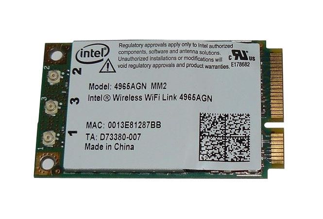 441086-002.jpg 441086-002 | HP 4965AGN Mini PCI Wi-Fi 802.11a/b/g/n Wireless Lan (WLAN) Network Interface Card - Image 1