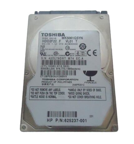 625237-001 | HP 500GB 7200RPM SATA 3Gb/s 2.5-inch Hard Disk Drive