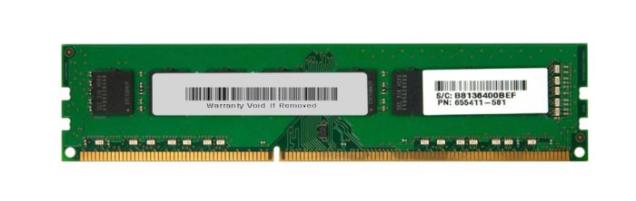 655411-581.jpg 655411-581 | HP 8GB 1600MHz DDR3 PC3-12800 Unbuffered non-ECC Memory Module - Image 1