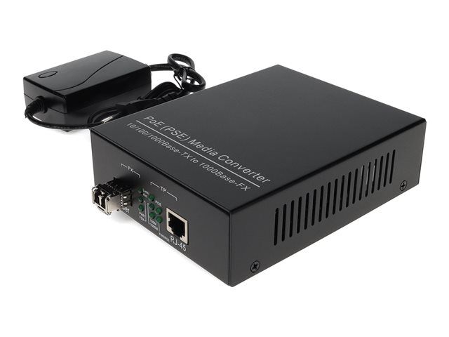 add-gmc-sx-lc-poe-eu.jpg ADD-GMC-SX-LC-POE-EU | AddOn fiber media converter 10Mb LAN 100Mb LAN GigE - Image 1