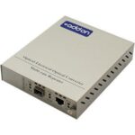 ADD-MCC10GRJSFP-SK | AddOn 10Gbs 1 RJ-45 to 1 SFP+ Media Converter fiber media converter 10 GigE