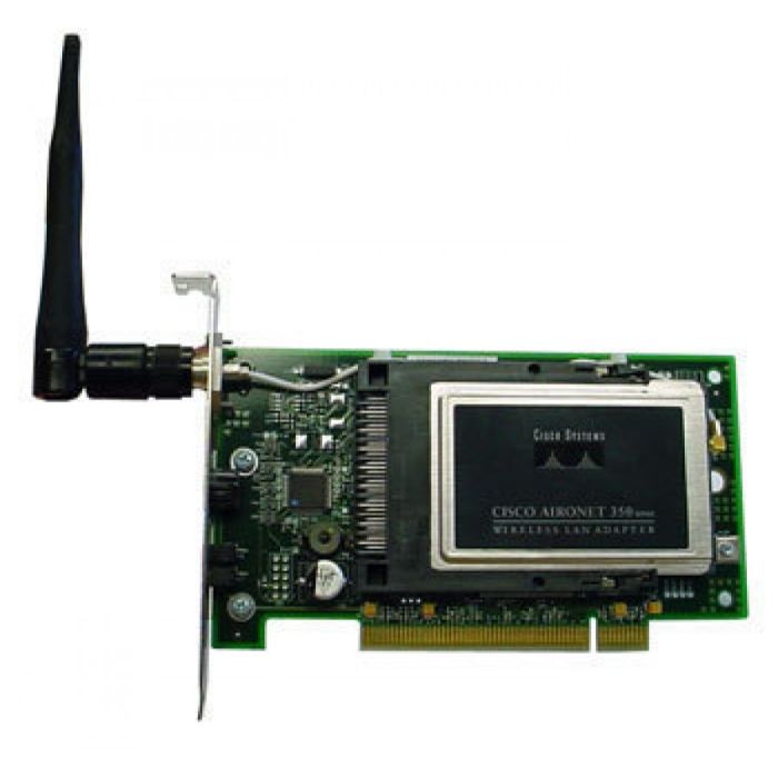air-pci352.jpg AIR-PCI352 | Cisco Aironet 350 series PCI Express 2.4GHz WiFi Adapter - Image 1