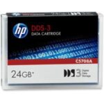 C5708A | HP DAT DDS-3 Data Cartridge DDS-3 12 GB Native / 24 GB Compressed 410.10 ft Tape Length