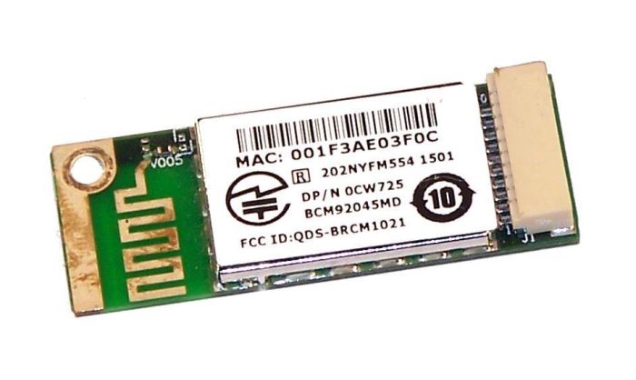 cw725.jpg CW725 | Dell Wireless 355 Bluetooth Module - Network adapter - Bluetooth 2.0 EDR - Image 1