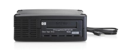 EB636-10000 | HP StorageWorks DAT160 80GB (Native)/160GB (Compressed) USB External Tape Drive
