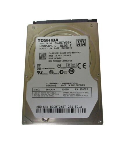 F4VGH | Dell 250GB 5400RPM SATA 3GB/s 8MB Cache 2.5-inch Internal Hard Disk Drive for Latitude E5420 Laptops