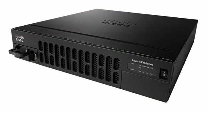 isr4351-sec-k9.jpg ISR4351-SEC/K9 | Cisco 4351 3-Ports Ethernet 10/100/1000BASE-T 1U Rack-mountable Integrated Service Router - Image 1