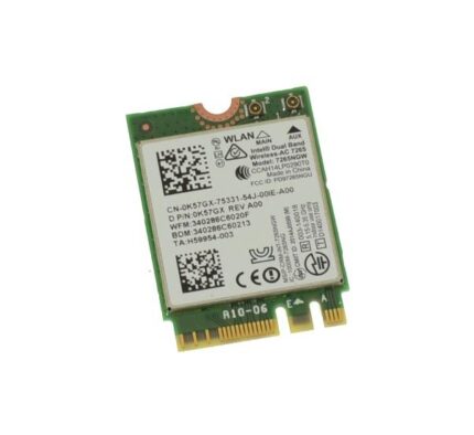 K57GX | Dell Dual-Band 802.11/n Bluetooth 4.0 M.2 Wi-Fi Card