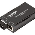 LGC011A-R2 | Black Box Multi-Power Miniature Media Converter fiber media converter GigE TAA Compliant