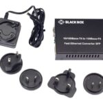 LHC210A | Black Box Pure Networking Copper to Fiber Media Converter 10/100BASE-TX to 100BASE-FX SFP fiber media converter 100Mb LAN
