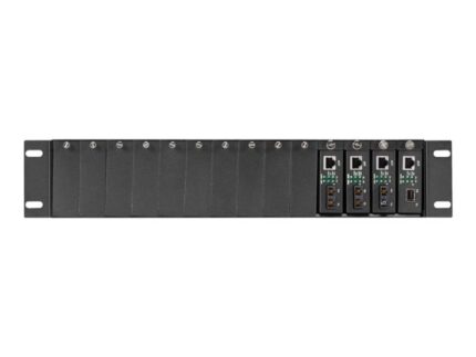 LHGC-RACK | Black Box Pure Networking Copper to Fiber Media Converter Chassis modular expansion base