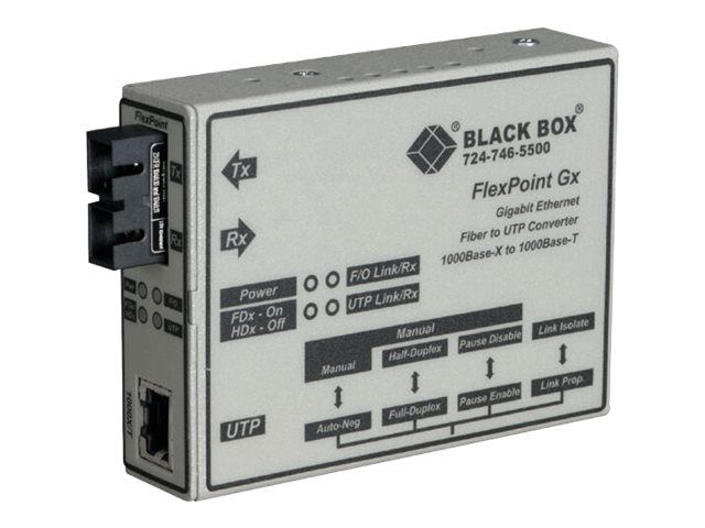 lmc1003a-r3.jpg LMC1003A-R3 | Black Box FlexPoint Modular Media Converter fiber media converter GigE - Image 1