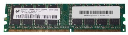 MT16VDDT12864AG-265D1 | Micron 1GB PC2100 DDR-266MHz Non-ECC Memory Module