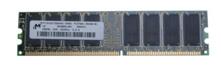 MT16VDDT3264AG-335B1 | Micron 256MB 333MHz DDR PC2700 Unbuffered Memory Module