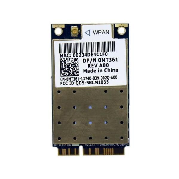 mt361.jpg MT361 | Dell Wireless Card 410 Bluetooth and UWB Combo Mini PCIe WPAN - Image 1