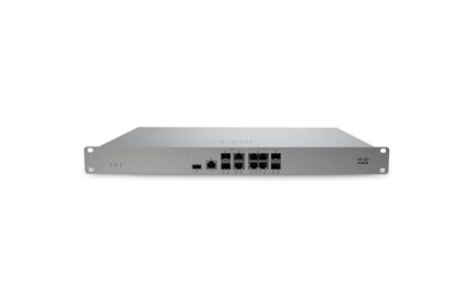 MX105-HW | Cisco Meraki MX105 7-Ports 1/2.5GbE RJ-45 4-Ports 10GbE SFP+ Rack-mountable Cloud Managed Security Appliance