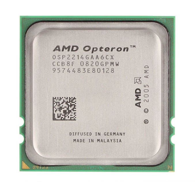 osp2214gaa6cq.jpg OSP2214GAA6CQ | AMD Opteron 2214 HE Dual-Core 2.20GHz 2MB L2 Processor - Image 1