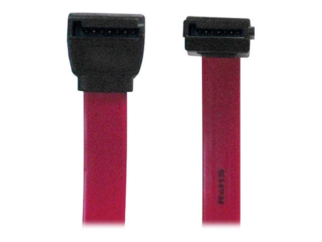 p941-19i.jpg P941-19I | Tripp Lite 19in Serial ATA SATA Right Angle Signal Cable 7Pin / 7Pin-up M/M 19"SATA Cable 1.6ft - Image 1
