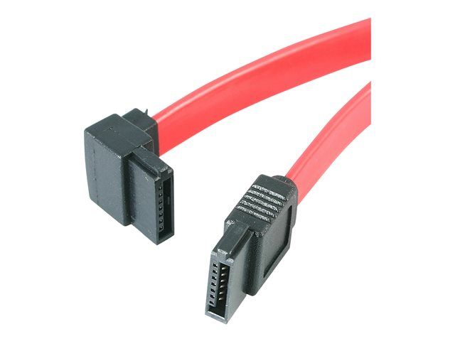 sata18la1.jpg SATA18LA1 | StarTech 18in SATA to Left Angle SATA Serial ATA Cable - Image 1